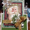 Vintage Santa card