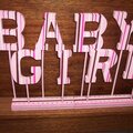 Baby Girl- Painted Letters