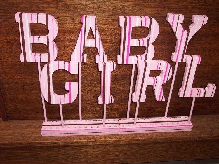 Baby Girl- Painted Letters