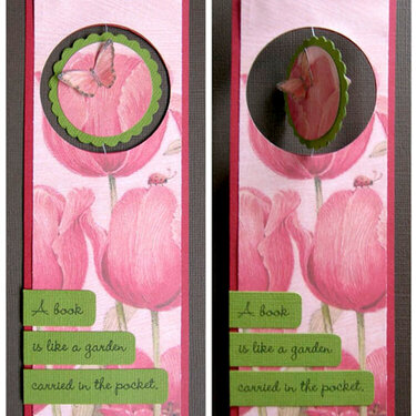 Interactive Butterfly Bookmark Tag