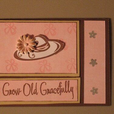 Grow Old Gracefully (red hat) card