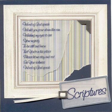 Title page for scripture challenge album