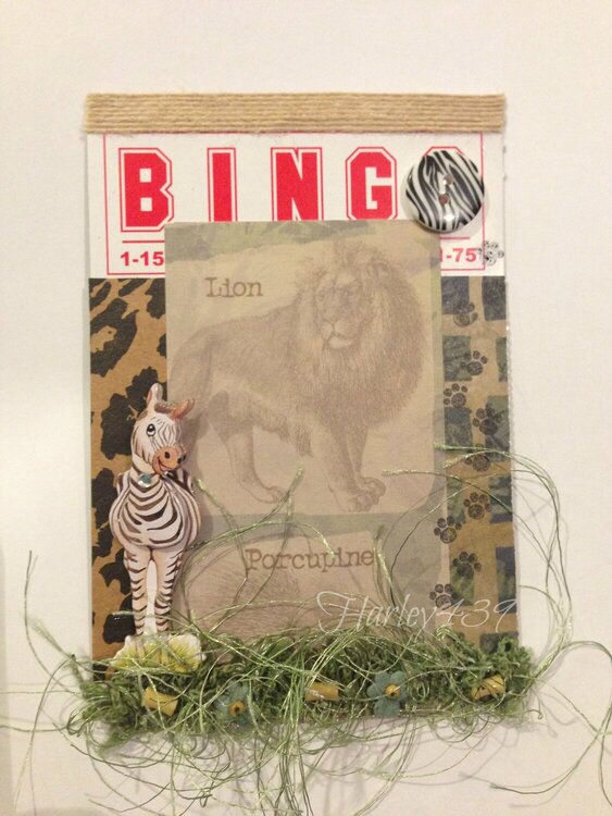 Altered Bingo Card Zoo/Animal group