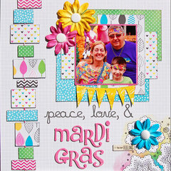 Peace, Love & Mardi Gras *Scraptastic June*