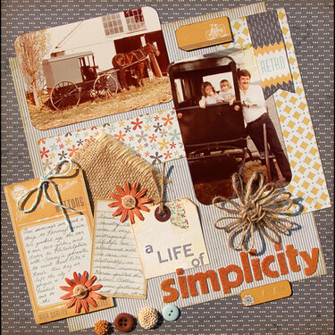 A Life of Simplicity *Scraptastic July*