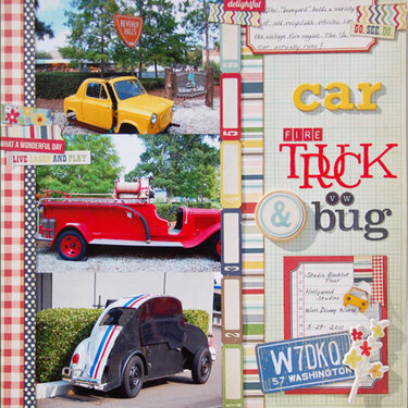 Car, Firetruck, &amp; VW Bug *Disney*