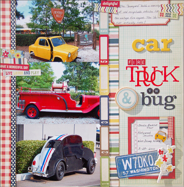 Car, Firetruck, &amp; VW Bug *Disney*