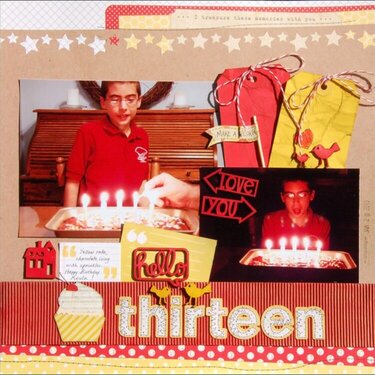 Hello Thirteen *Scraptastic*