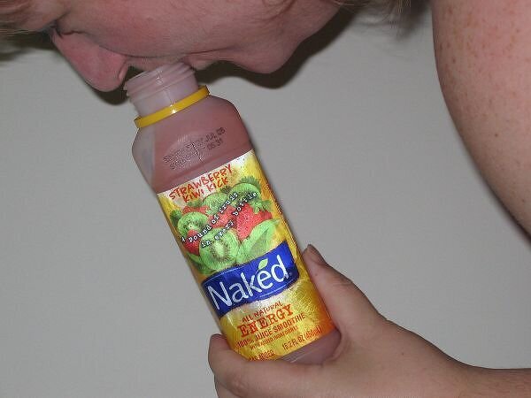 CHA Morning drink....Naked juice!  