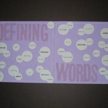 Defining Words-All About Me
