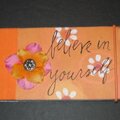 Believe in yourself-altered notebook!