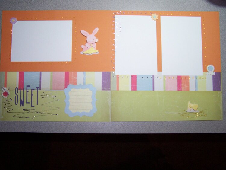 Pre Made Baby Album Layout 5