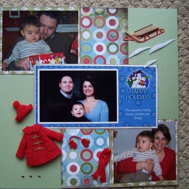 L Side Christmas Card Page