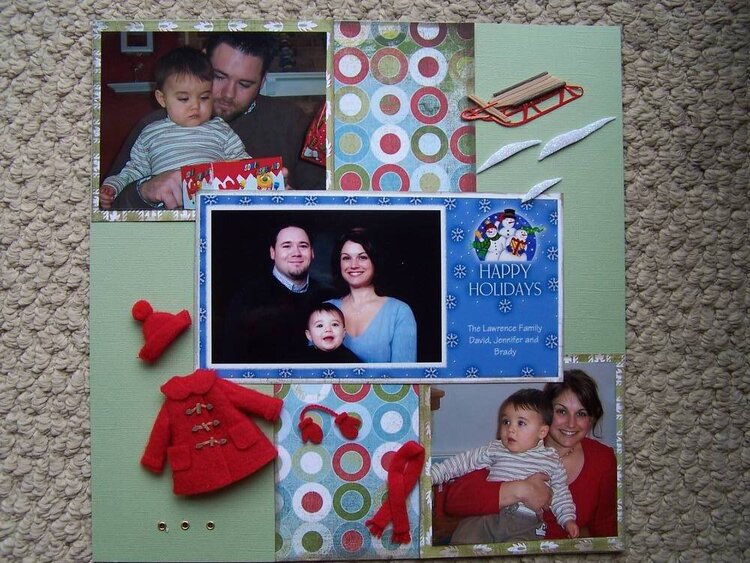 L Side Christmas Card Page