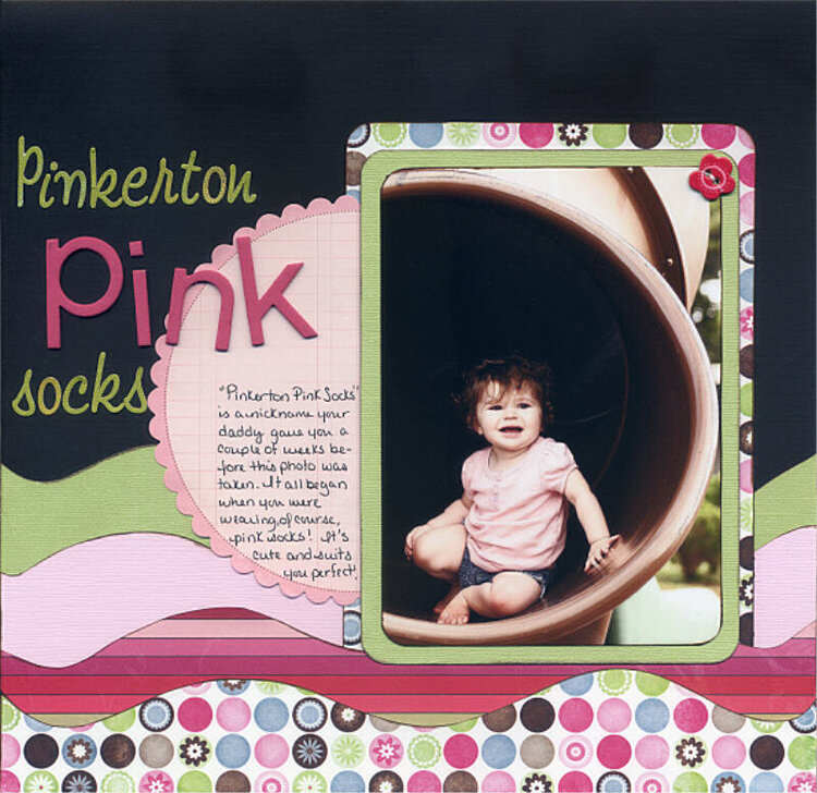 Pinkerton Pink Socks