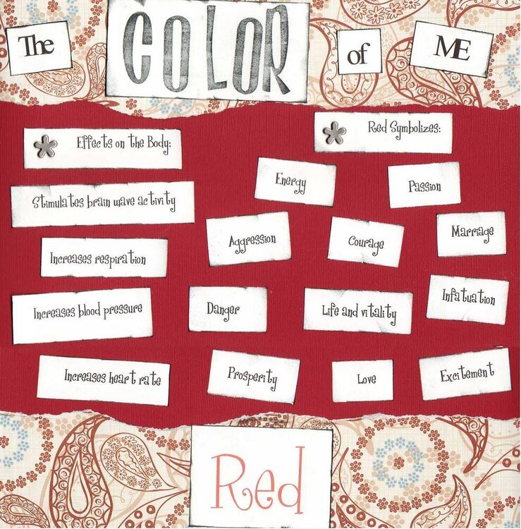 The Color of Me - Red
