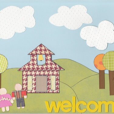 Welcome sign - Patterned Paper class *CG 2009*