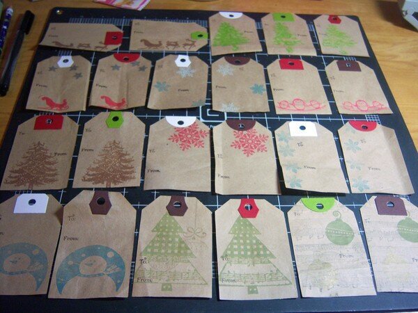 paper bag gift tags