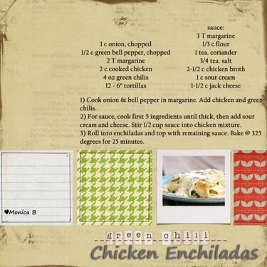 Green Chili Chicken Enchiladas