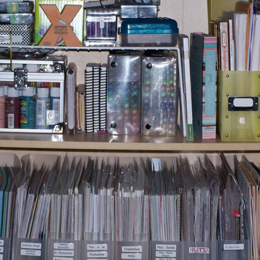 My Revamped Tiny Scrapspace - Bookshelf 3