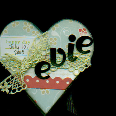 Evie Mini Album - front cover