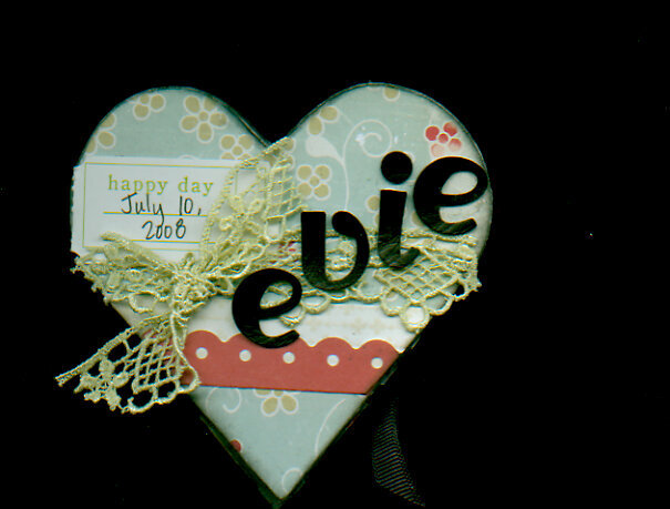 Evie Mini Album - front cover