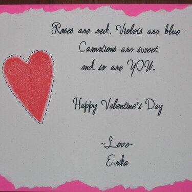 Valentine&#039;s Day card (Back Side)