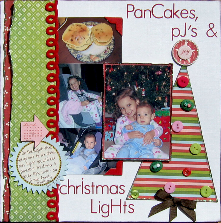 Pancakes, PJ&#039;s and Christmas Lights