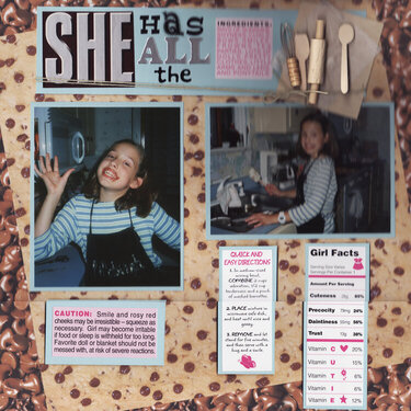 She Has All The Ingredients (Sept., 1999)