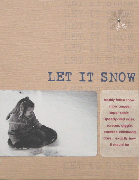 Let It Snow