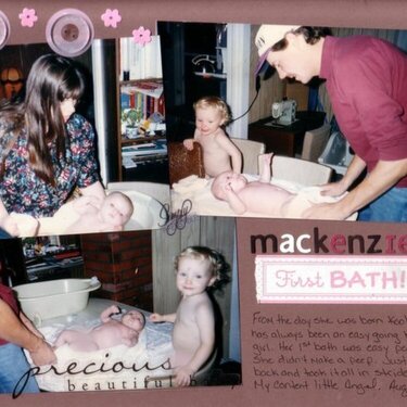 Mackenzie&#039;s First Bath