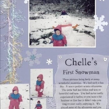 Chelle&#039;s First Snowman