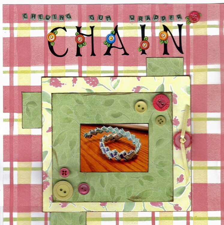 Chewing Gum Wrapper Chain