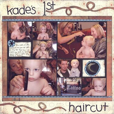kade&#039;s 1st haircut