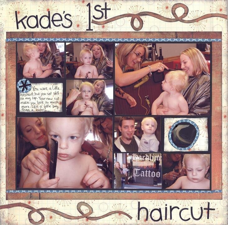 kade&#039;s 1st haircut