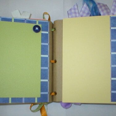 Girly paper bag album pages