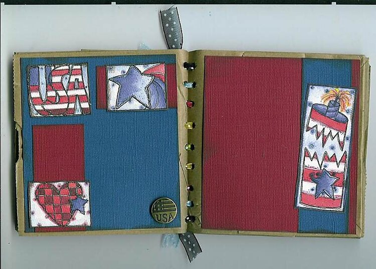 Bag Album 4th of July Page