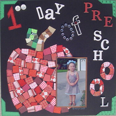 1St Day of Preschool