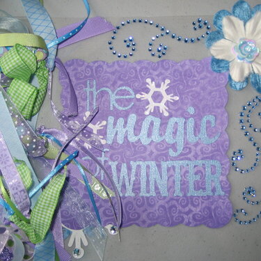 The Magic of winter acrylic Cover only