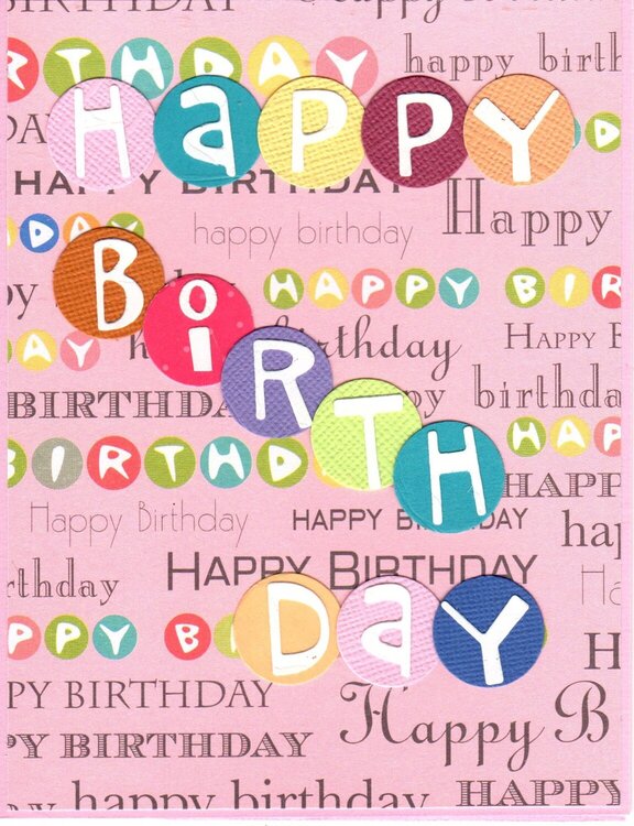 Happy Birthday card