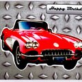 Happy Birthday vintage Corvette