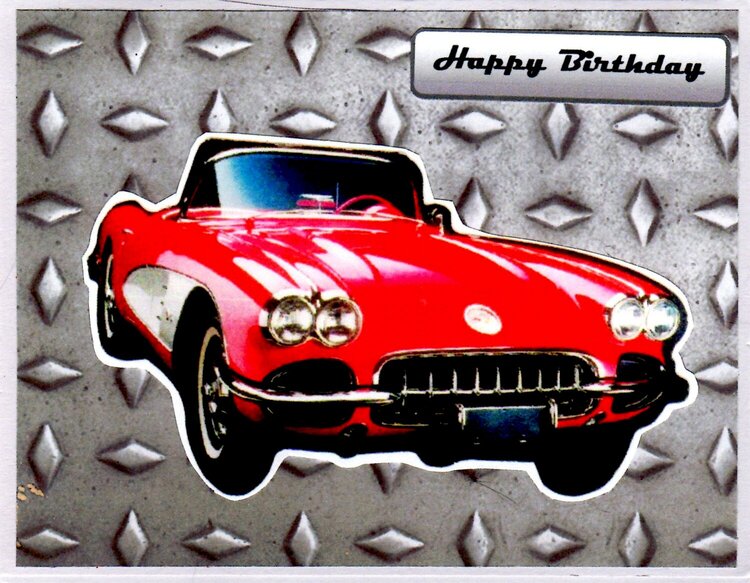 Happy Birthday vintage Corvette