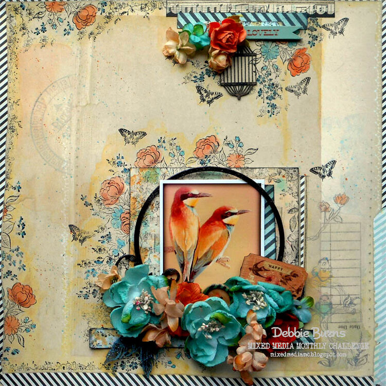 Happy *DT The Mixed Media Monthly Challenge