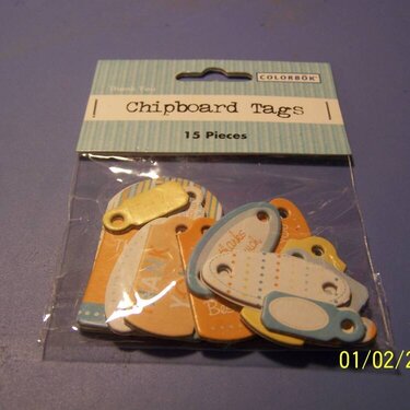 Colorbok chipboard tags