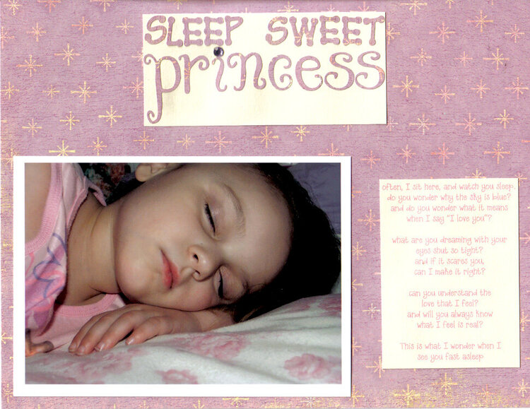 sleep sweet princess