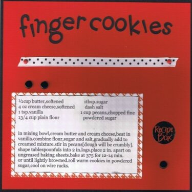 finger cookies