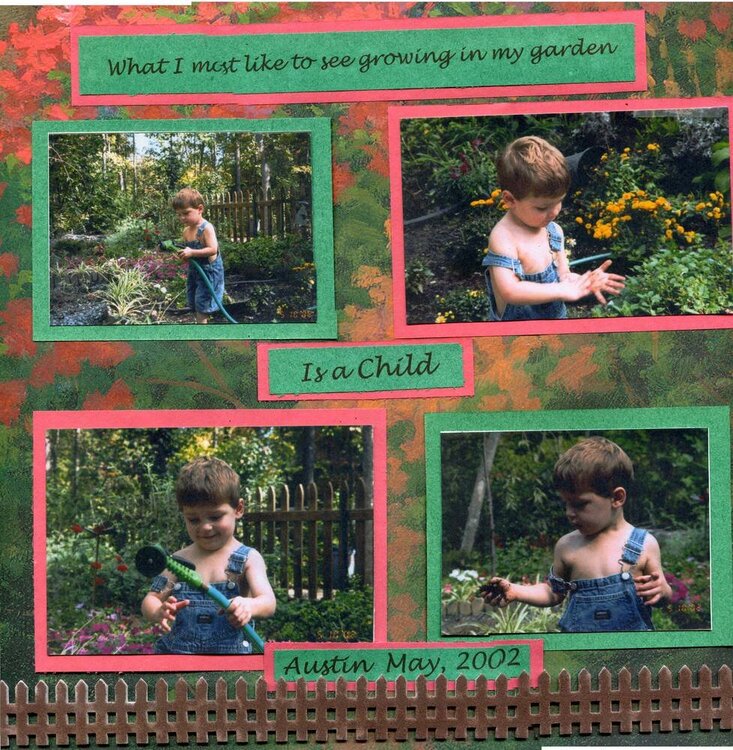 Toddler in the garden page 1