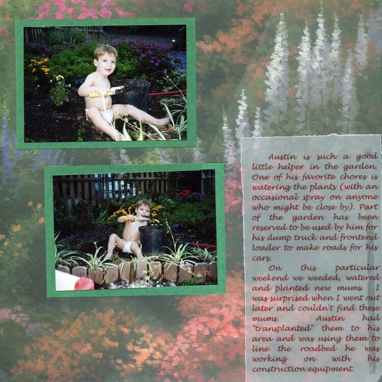 Toddler in the garden page 2