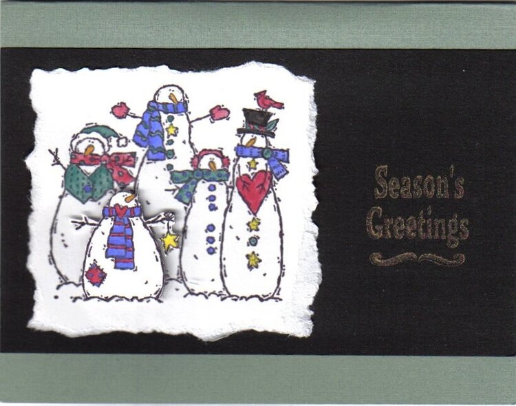 snowmen seasons greetings