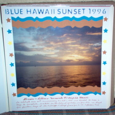 BLUE HAWAII SUNSET 1996